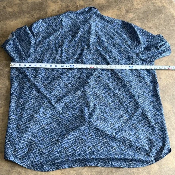 Tommy Bahama Bahama Coast Shirt Mens XXXL Blue Geometric Print ST325926 - Picture 6 of 8